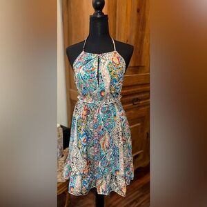 SHEIN Boho Paisley Print Halter Sundress – Size (S) NWOT